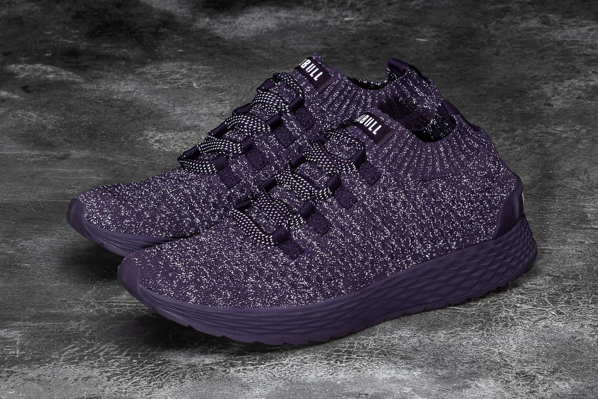 Nobull Knit Runner Men's Running Shoes Purple | Australia (IP2708)